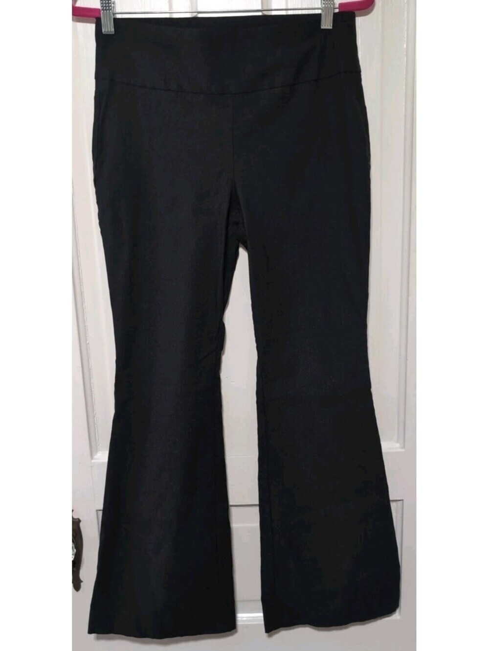 Chicos Ultra Flare So Slimming Pants Black Pull On Woman's 6R Office(1474)C